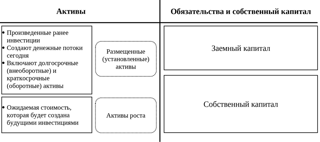 Собственный и заемный капитал как источники финансирования активов компаний