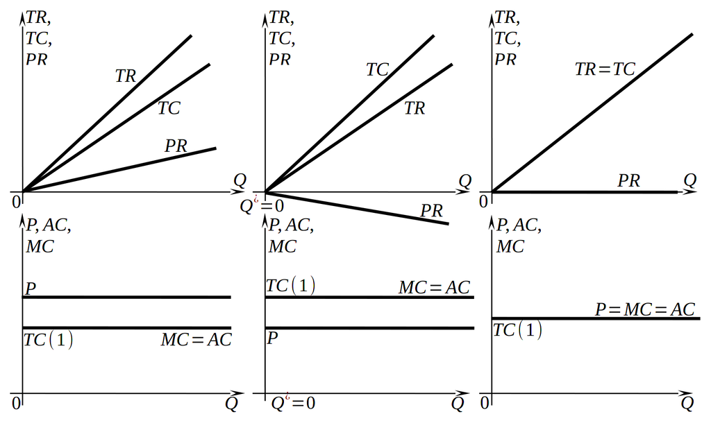 Проблемы максимизации прибыли при постоянной отдаче от масштаба производства (двухэтапная трактовка)