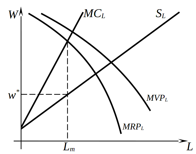 Монополия на рынке продукта &ndash; монопсония на рынке труда